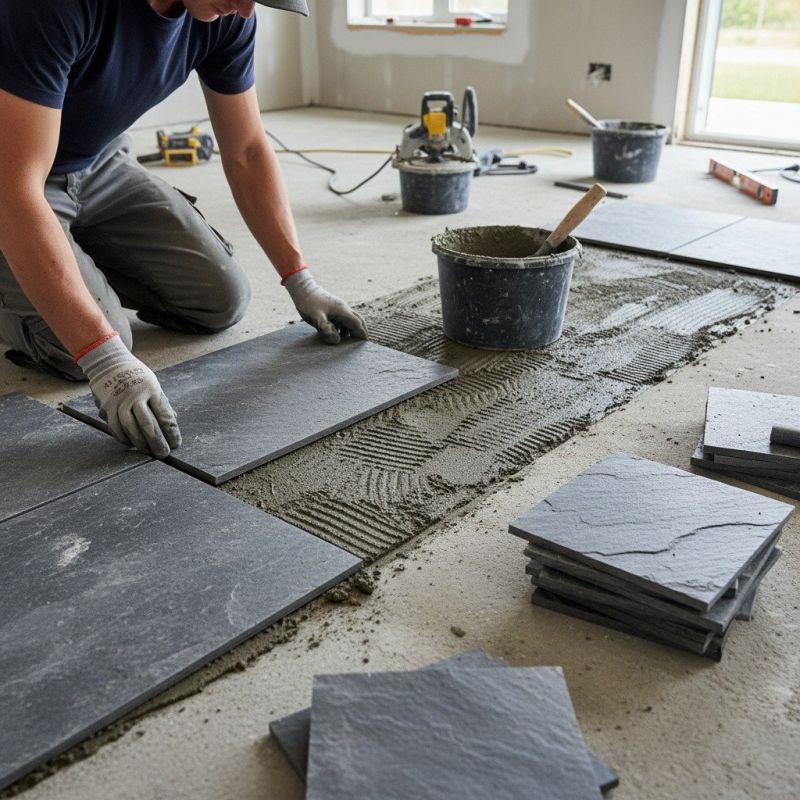 Granite Floor Installation in Overland Park, KS