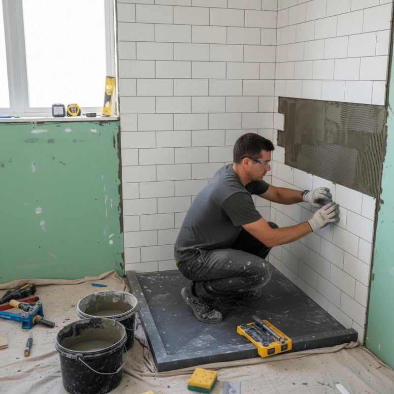 Tile Shower Floor Installation in Longmont, CO