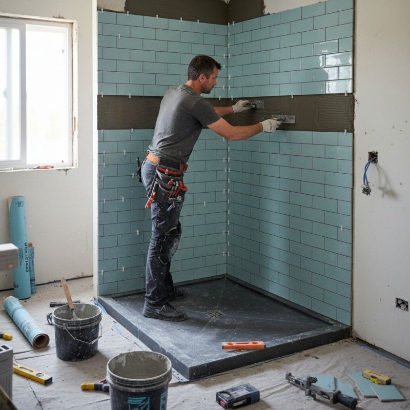 Tile Shower Pan Installation in Boise, ID
