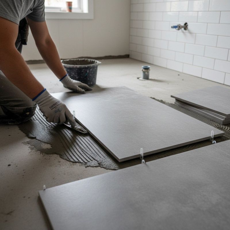 Travertine Floor Installation in Fredericksburg, VA